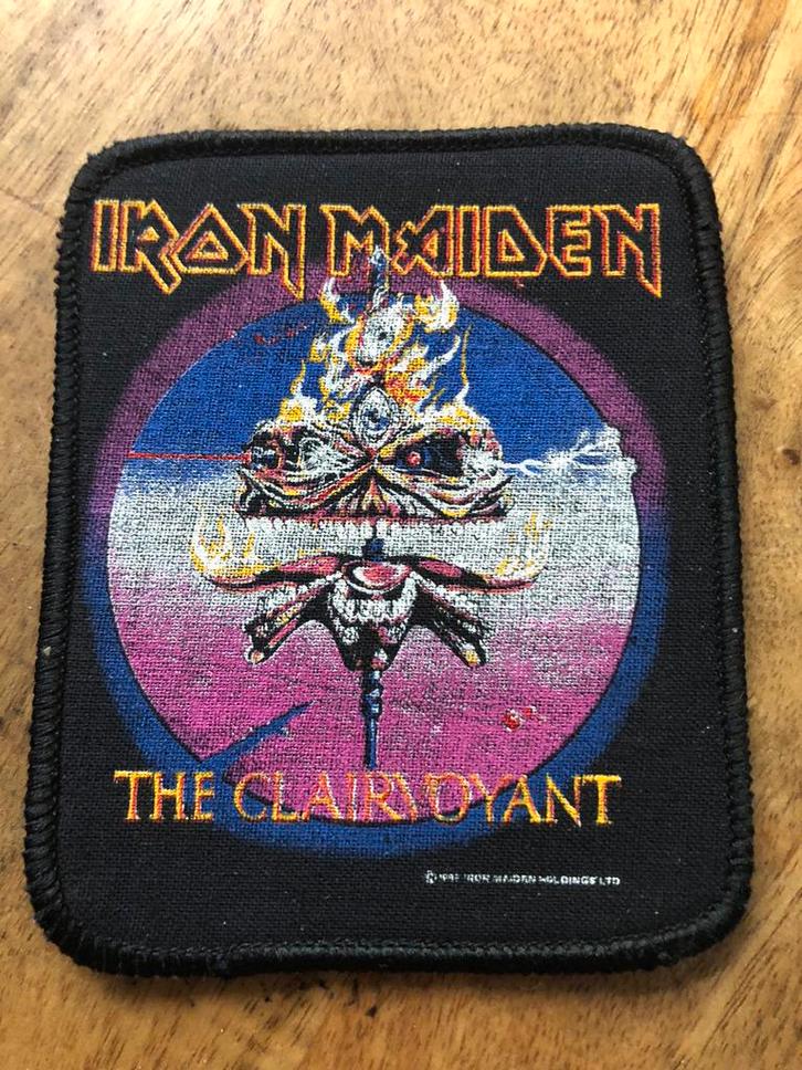 Iron maiden vintage patch The Clairvoyant 1988, Verzamelen, Muziek, Artiesten en Beroemdheden, Nieuw, Gebruiksvoorwerp, Ophalen of Verzenden