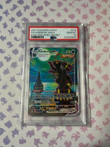 PSA 10 UMBREON VMAX ALT ART 215 EVOLVING SKIES beschikbaar voor biedingen