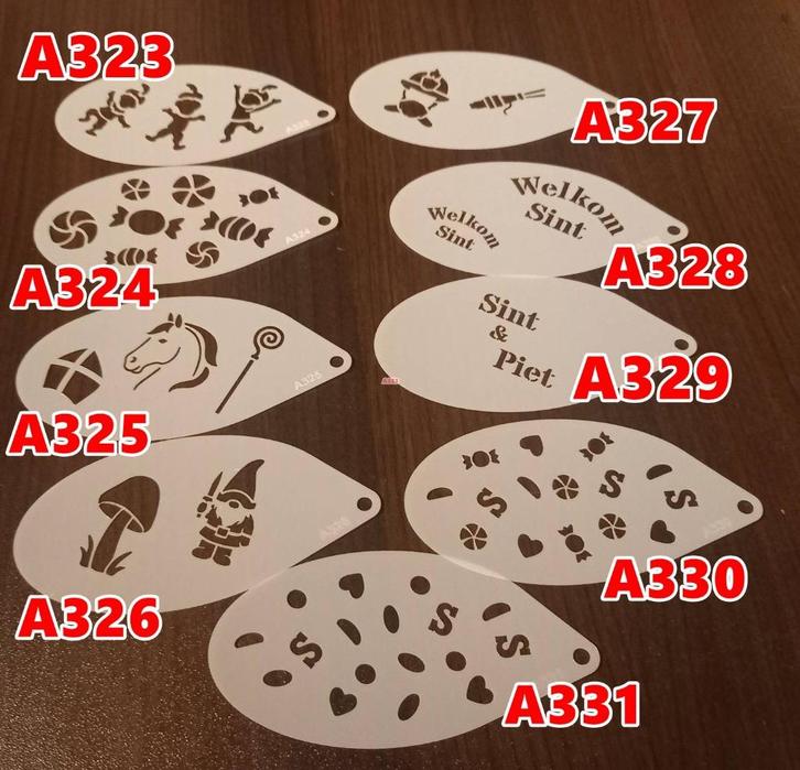 schminksjabloon sinterklaas brandweer pieten strooigoed, Hobby en Vrije tijd, Feestartikelen, Nieuw, Versiering, Kerst of Sinterklaas