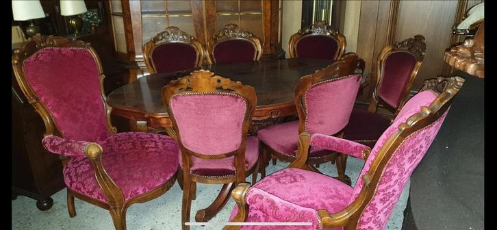 Barok Eetkamer Set, Antiek en Kunst, Antiek | Meubels | Stoelen en Banken, Ophalen
