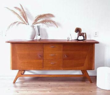 ~ Vintage dressoir lowboard tv kast jaren ‘60 teak retro ~ beschikbaar voor biedingen