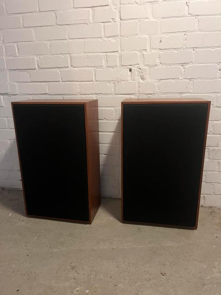 Philips vintage luidsprekers Bombardon, Audio, Tv en Foto, Luidsprekers, Gebruikt, Front, Rear of Stereo speakers, Minder dan 60 watt