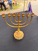Menorah koperen kaarsenstandaard, Ophalen, Koper of Brons