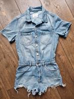 Korte jumpsuit, denim, S, zgan, Pull & Bear, Kleding | Dames, Jumpsuits, Blauw, Ophalen of Verzenden, Zo goed als nieuw, Maat 36 (S)