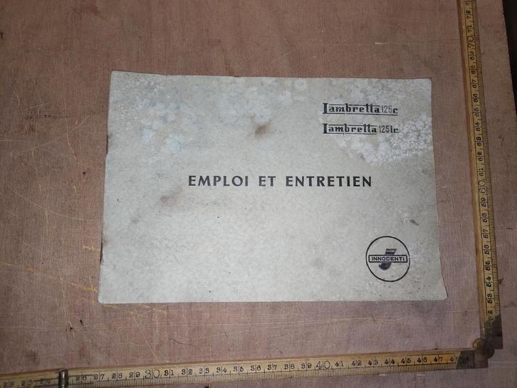 Handleiding Lambretta 125 c, Fietsen en Brommers, Handleidingen en Instructieboekjes, Gebruikt, Ophalen of Verzenden