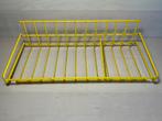 Vintage draadstaal geel keukenrekje, Ophalen of Verzenden