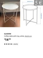 Coffee table small, Huis en Inrichting, Tafels | Bijzettafels, Ophalen, Minder dan 55 cm, Rond, Zo goed als nieuw