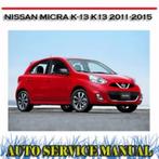 Nissan Micra K13 2010-2014 Workshop manual op DVD in PDF, Verzenden