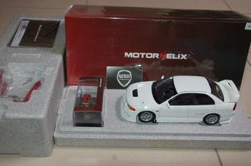 1:18 MITSUBISHI LANCER EVO 4 white Motorhelix WRH beschikbaar voor biedingen