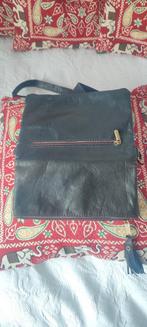 leren handgemaakte tas, Sieraden, Tassen en Uiterlijk, Tassen | Schoudertassen, Ophalen of Verzenden, Nieuw, Blauw, Leer
