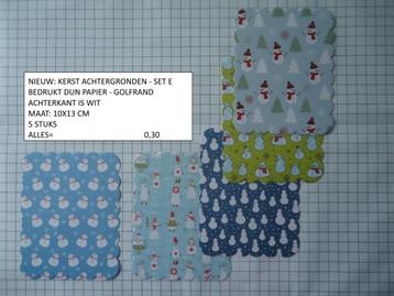 achtergronden kerst - laatste 3 sets ( alleen verzenden beschikbaar voor biedingen