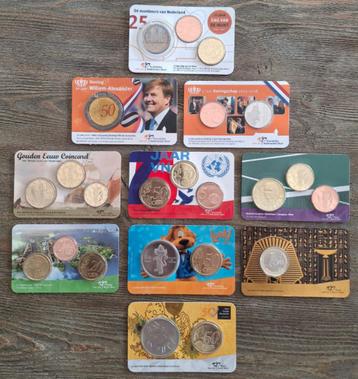 Verschillende Jubileum Coincards Nederland 2017 t/m 2023. beschikbaar voor biedingen