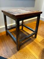 Bijzettafel Teak, Huis en Inrichting, Tafels | Sidetables, Ophalen, 50 tot 100 cm, Zo goed als nieuw, 25 tot 50 cm
