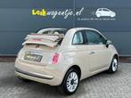 Fiat 500 C 1.2 Lounge Cabrio *cappuccino *distr. riem nieuw, Gebruikt, 4 cilinders, Leder en Stof, Handgeschakeld