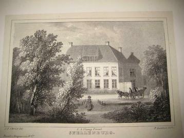 59 / Benschop  Huis Snellenburg  Litho 1846 beschikbaar voor biedingen