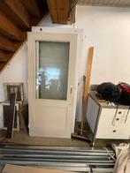 1 x Hardhouten buitendeuren 87,4 x 201,5, Ophalen, Gebruikt, 80 tot 100 cm, Buitendeur
