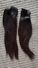 Brazilian hair extensions donker bruin met clips, Ophalen, Pruik of Haarverlenging