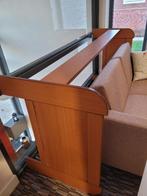 Bed met elektrische lattenbodem, Huis en Inrichting, Slaapkamer | Bedden, Ophalen, 90 cm, Eenpersoons, Bruin