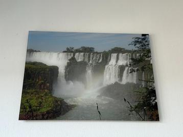 Plexiglas foto: Iguazú watervallen met regenboog (80x60cm) beschikbaar voor biedingen