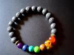 armband lavasteen chakra, Ophalen of Verzenden, Nieuw, Overige materialen, Met bedels of kralen