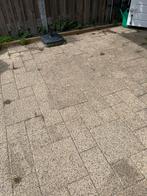 Betontegel met fijn geel grind, Ophalen, Gebruikt, 10 m² of meer, Beton