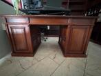 Klassiek mahonie bureau met stoel, Huis en Inrichting, Bureaus, Ophalen, Gebruikt, Bureau