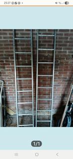 2 stuks Aluminium Ladder - Gebruikt, Ophalen