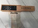 Vintage Domino Spel in Houten Doos 28 stuks, Hobby en Vrije tijd, Gezelschapsspellen | Bordspellen, Een of twee spelers, Ophalen of Verzenden