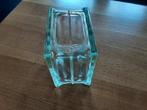 Glazen Bouwblok Vaas, Huis en Inrichting, Woonaccessoires | Vazen, Overige kleuren, Ophalen of Verzenden, Minder dan 50 cm, Glas