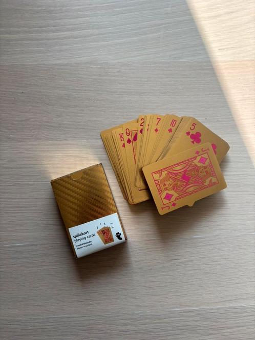 Gouden speelkaarten, Verzamelen, Speelkaarten, Jokers en Kwartetten, Zo goed als nieuw, Speelkaart(en), Ophalen of Verzenden