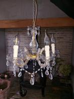 Maria Theresia Kroonluchter met glaspegels, Huis en Inrichting, Lampen | Kroonluchters, Ophalen of Verzenden, Gebruikt, Glas, Antiek