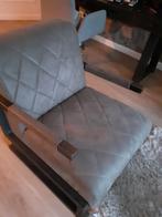 Industriële fauteuil grijs/bruin, Huis en Inrichting, Ophalen