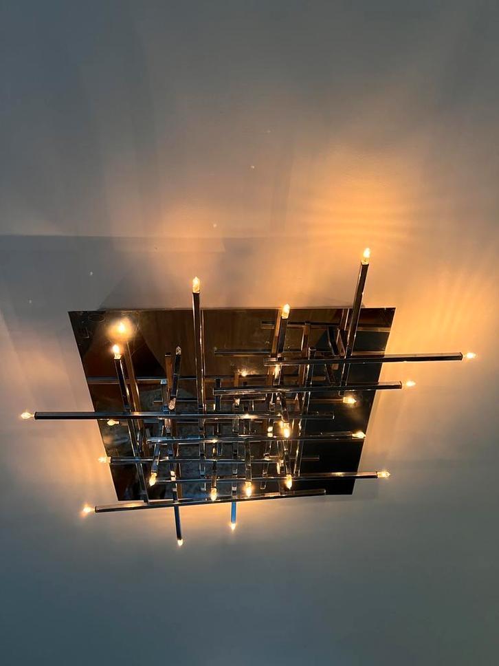 Design lampen Wofy 3 stuks chroom dimbaar, Huis en Inrichting, Ophalen, Zo goed als nieuw, Metaal