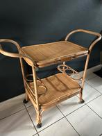 Vintage serveerwagen Rotan Trolley NIEUW, Ophalen, Nieuw, 75 cm of meer, 60 cm of meer