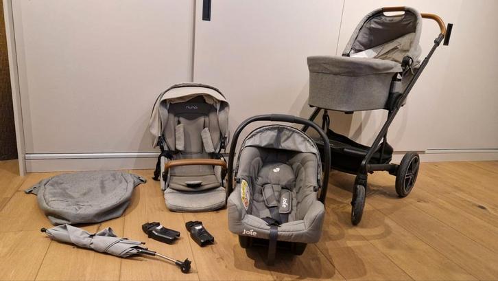 Complete Nuna Demi Grow Oxford set + Joie autostoel, Kinderen en Baby's, Kinderwagens en Combinaties, Overige merken, Ophalen of Verzenden