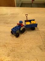 Lego Duplo tractor met aanhanger, Ophalen of Verzenden, Zo goed als nieuw