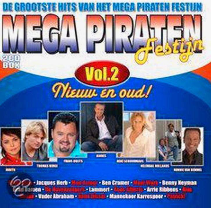 Mega Piraten Festijn Vol 2 - V.a. (2CD), Cd's en Dvd's, Cd's | Nederlandstalig, Gebruikt, Levenslied of Smartlap, Ophalen of Verzenden