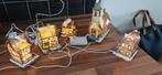Kerstdorp met verlichting en 4,5 v adapter, Ophalen of Verzenden, Gebruikt