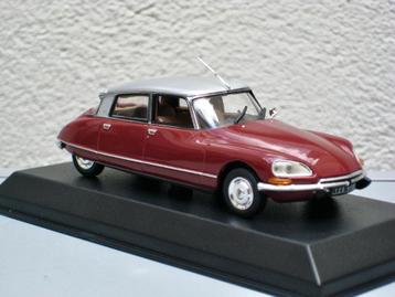 Citroen DS 23 Pallas granaatappelrood, zilver dak Norev 1:43 beschikbaar voor biedingen