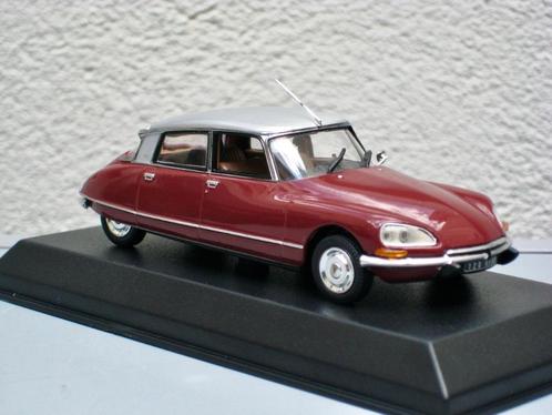 Citroen DS 23 Pallas granaatappelrood, zilver dak Norev 1:43, Hobby en Vrije tijd, Modelauto's | 1:43, Nieuw, Auto, Norev, Ophalen of Verzenden