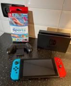 Nintendo Switch + Sports, Spelcomputers en Games, Spelcomputers | Nintendo Switch, Ophalen, Met games, Zo goed als nieuw, Switch Original