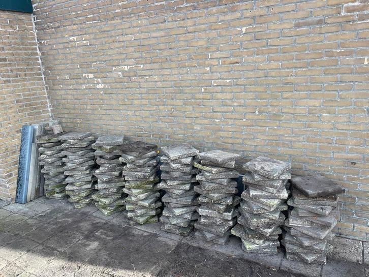 Betontegels 30x30 (ca. 262 stuks) - Gratis afhalen!, Tuin en Terras, Tegels en Klinkers, Gebruikt, Terrastegels, Beton, 10 m² of meer