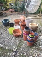 Plantenpotten - bloempotten, Ophalen, Gebruikt, Rond, Aardewerk