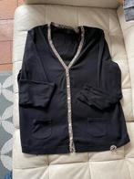 Zwart Basler vest met panterprint maat 40, Ophalen of Verzenden, Zo goed als nieuw, Maat 38/40 (M), Zwart