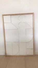 Wanddecoratie hout met wit, Ophalen, 50 tot 75 cm, Zo goed als nieuw, 50 tot 75 cm