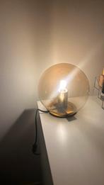 Gouden lamp inclusief lichtbron, Ophalen, Zo goed als nieuw, Glas, Minder dan 50 cm
