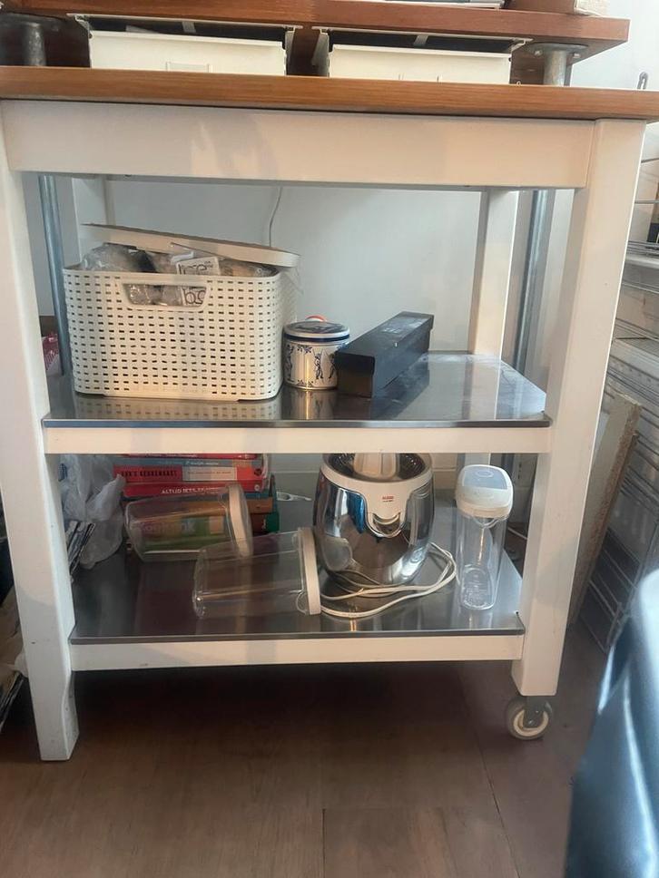 Keukentrolley - Handig en verrijdbaar, Huis en Inrichting, Keuken | Keukenelementen, Gebruikt, Minder dan 100 cm, 50 tot 100 cm