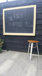 Schoolbord, Krijtbord met goot - Vintage jaren 60-70, Ophalen, Gebruikt, Krijtbord