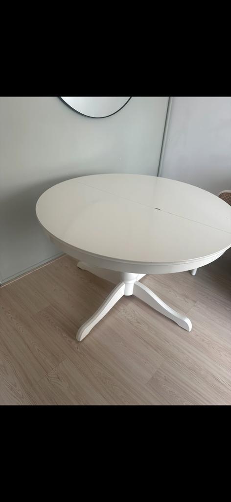 INGATORP Uitschuifbare eettafel, Huis en Inrichting, Tafels | Eettafels, Zo goed als nieuw, 100 tot 150 cm, 150 tot 200 cm, Vijf personen of meer