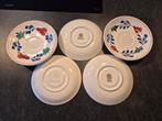 Soepkommen schotels - Boerenbont, Gebruikt, Ophalen of Verzenden, Kop(pen) en/of Schotel(s), Aardewerk